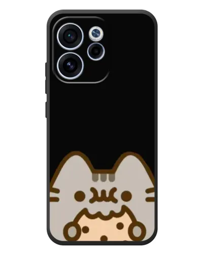 Чехол для OPPO Reno 15F с картинкой «Пушин на черном»