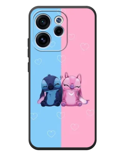Чехол для OPPO Reno 15F с картинкой «Stitch и Angel Love» Чехол для OPPO Reno 15F с картинкой «Stitch и Angel Love»