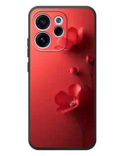 Чехол для OPPO Reno 15F с картинкой «Маковые соцветия»