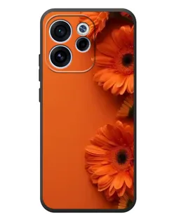 Чехол для OPPO Reno 15F с картинкой «Оранжевые герберы»