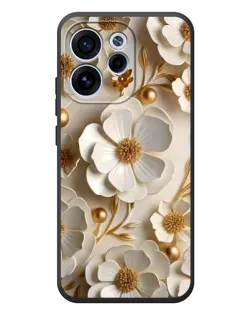 Чехол для OPPO Reno 15F с картинкой «Белие бумажние  цвети»