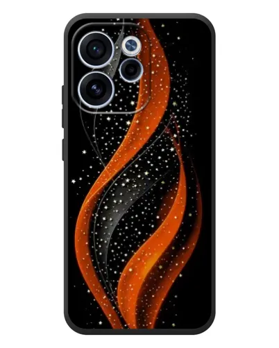 Чехол для OPPO Reno 15F с картинкой «Огненная звездная волна»