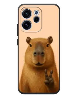 Чехол для OPPO Reno 15F с картинкой «Капибара виктория»