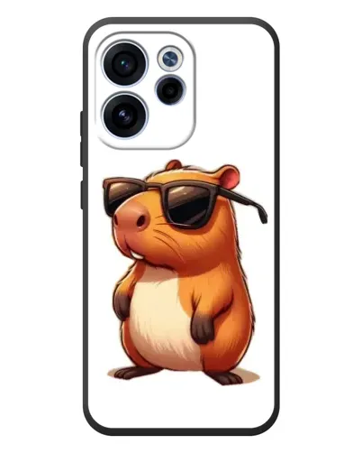 Чехол для OPPO Reno 15F с картинкой «Капибара в очках» Чехол для OPPO Reno 15F с картинкой «Капибара в очках»