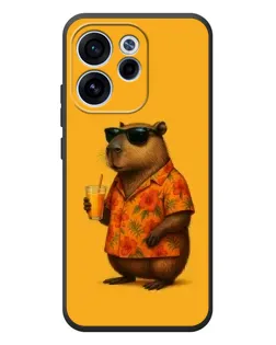 Чехол для OPPO Reno 15F с картинкой «Капибара на отдыхе»