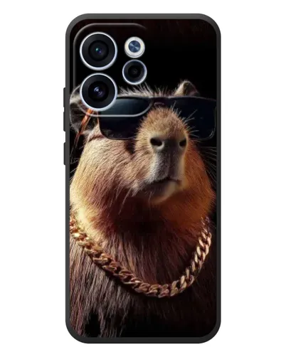 Чехол для OPPO Reno 15F с картинкой «Капибара золотая цепь» Чехол для OPPO Reno 15F с картинкой «Капибара золотая цепь»