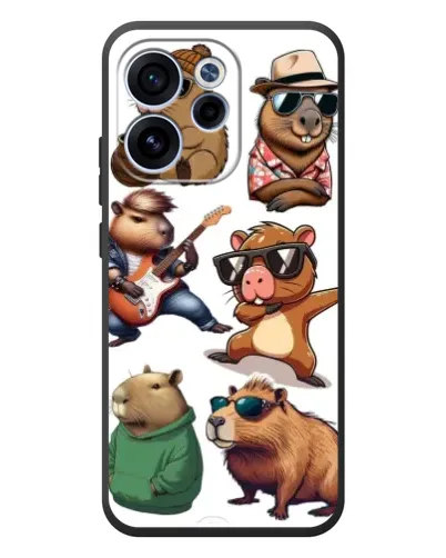 Чехол для OPPO Reno 15F с картинкой «Крутые капибары музыканты» Чехол для OPPO Reno 15F с картинкой «Крутые капибары музыканты»