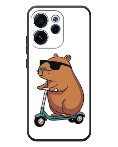Чехол для OPPO Reno 15F с картинкой «Капибара на самокате» Чехол для OPPO Reno 15F с картинкой «Капибара на самокате»
