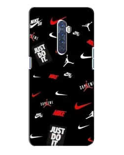 Чехол для OPPO Reno 2 с картинкой «Nike Mix Pattern»