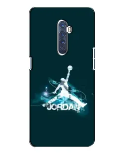 Чехол для OPPO Reno 2 с картинкой «Jordan Blue Fire»