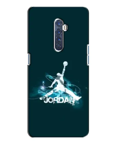 Чехол для OPPO Reno 2 с картинкой «Jordan Blue Fire» Чехол для OPPO Reno 2 с картинкой «Jordan Blue Fire»