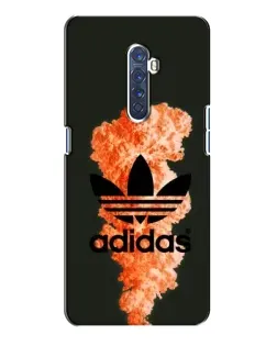 Чохол для OPPO Reno 2 з картинкою «Помаранчевий дим Adidas»