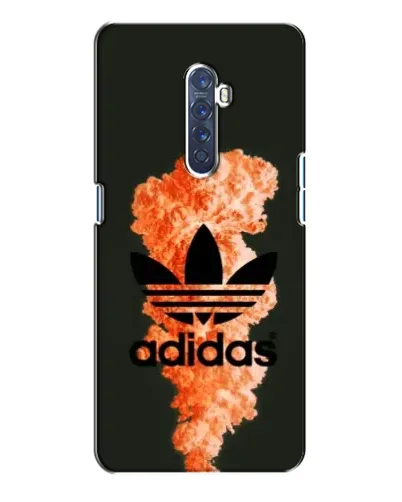 Чохол для OPPO Reno 2 з картинкою «Помаранчевий дим Adidas»