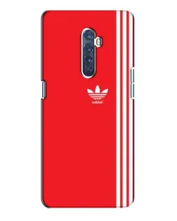 Чохол для OPPO Reno 2 з картинкою «Червоний мінімалізм Adidas»