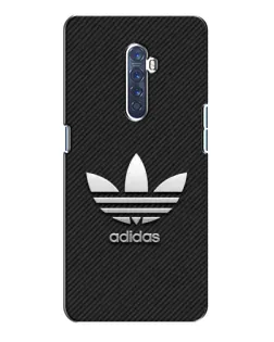 Чохол для OPPO Reno 2 з картинкою «Adidas Карбонова текстура»