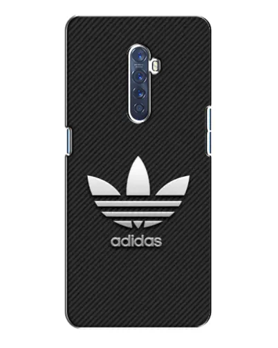 Чохол для OPPO Reno 2 з картинкою «Adidas Карбонова текстура»
