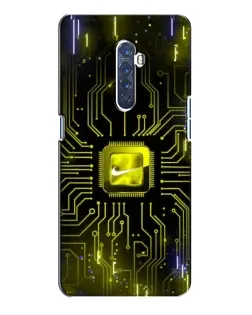 Чехол для OPPO Reno 2 с картинкой «Nike — золотая искра» Чехол для OPPO Reno 2 с картинкой «Nike — золотая искра»