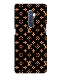 Чохол для OPPO Reno 2 з картинкою «Золота монограма LV»