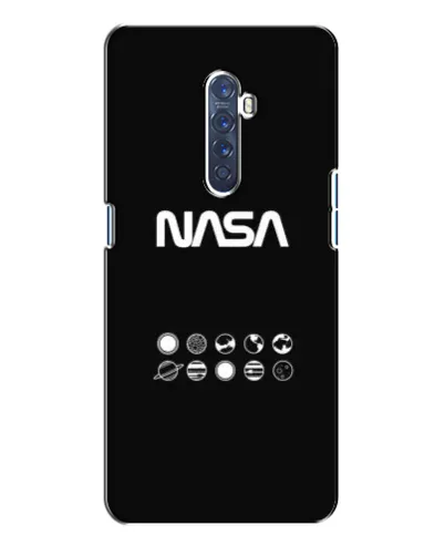 Чехол для OPPO Reno 2 с картинкой «NASA — технический принт»
