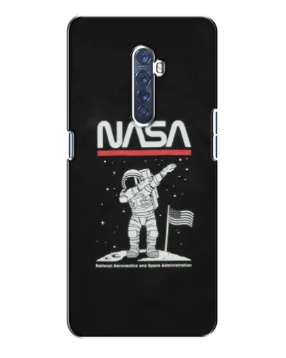 Чехол для OPPO Reno 2 с картинкой «NASA — шагаем по Луне»