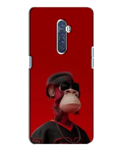 Чехол для OPPO Reno 2 с картинкой «Bored Ape в красном» Чехол для OPPO Reno 2 с картинкой «Bored Ape в красном»