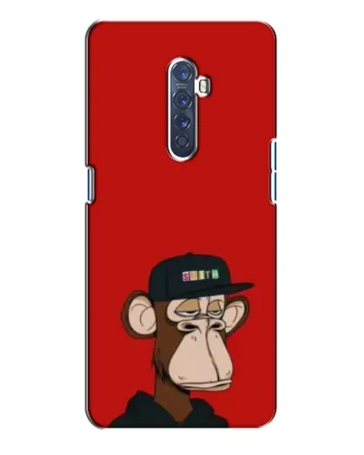 Чехол для OPPO Reno 2 с картинкой «Bored Ape — красный фон» Чехол для OPPO Reno 2 с картинкой «Bored Ape — красный фон»