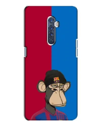 Чехол для OPPO Reno 2 с картинкой «Bored Ape — фанат Барсы» Чехол для OPPO Reno 2 с картинкой «Bored Ape — фанат Барсы»
