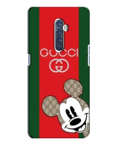 Чохол для OPPO Reno 2 з картинкою «Gucci — смуги та Міккі»