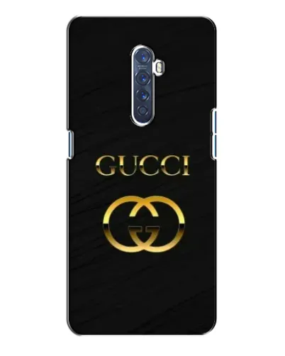 Чохол для OPPO Reno 2 з картинкою «Золотий логотип Gucci»