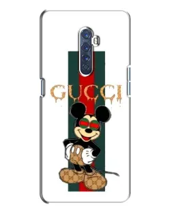 Чохол для OPPO Reno 2 з картинкою «Міккі Маус Gucci — смуги»