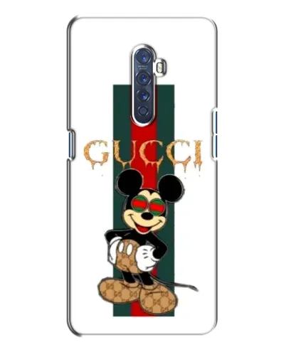 Чохол для OPPO Reno 2 з картинкою «Міккі Маус Gucci — смуги»