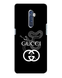 Чохол для OPPO Reno 2 з картинкою «Gucci — срібна змія»
