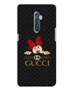 Чохол для OPPO Reno 2 з картинкою «Мінні Маус Gucci — чорний»