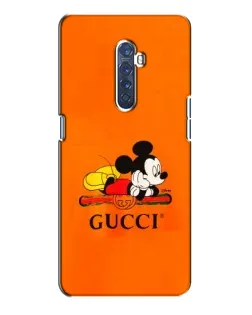 Чохол для OPPO Reno 2 з картинкою «Міккі Маус Gucci — помаранч»