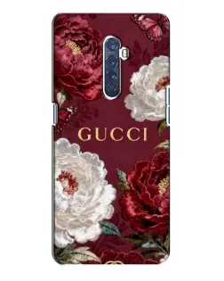 Чохол для OPPO Reno 2 з картинкою «Gucci — бордові троянди»