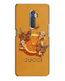 Чохол для OPPO Reno 2 з картинкою «Gucci — золоті метелики»