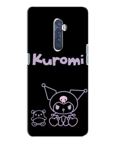 Чохол для OPPO Reno 2 з картинкою «Kuromi — чорний мінімалізм»