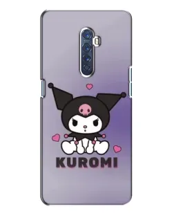 Чохол для OPPO Reno 2 з картинкою «Kuromi — фіолетовий арт»
