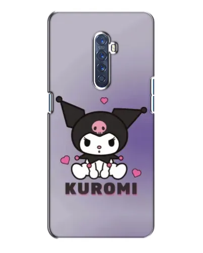 Чохол для OPPO Reno 2 з картинкою «Kuromi — фіолетовий арт»