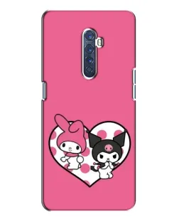 Чохол для OPPO Reno 2 з картинкою «Kuromi та My Melody»