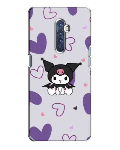 Чохол для OPPO Reno 2 з картинкою «Kuromi та лавандові серця»