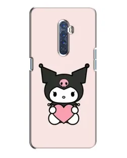 Чохол для OPPO Reno 2 з картинкою «Kuromi та серце»