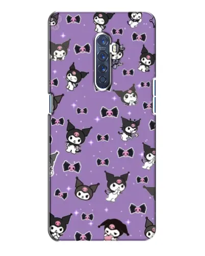 Чохол для OPPO Reno 2 з картинкою «Kuromi — патерн»