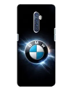 Чохол для OPPO Reno 2 з картинкою «BMW — неонове сяйво»