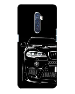 Чохол для OPPO Reno 2 з картинкою «Темний силует BMW»