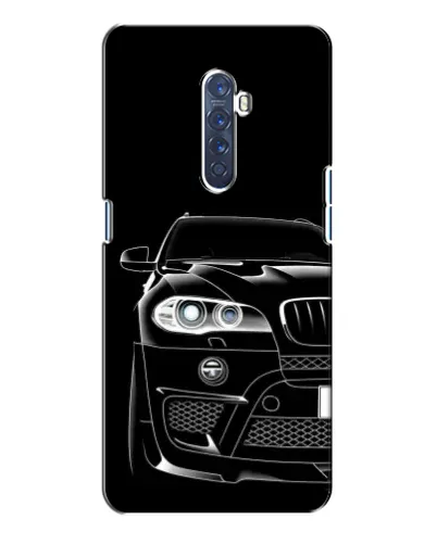 Чохол для OPPO Reno 2 з картинкою «Темний силует BMW»