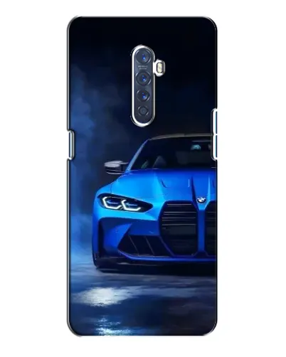 Чохол для OPPO Reno 2 з картинкою «Блакитна BMW M4»