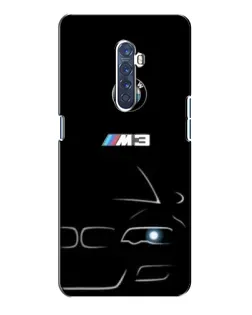 Чохол для OPPO Reno 2 з картинкою «Мінімалістичний принт BMW M3»