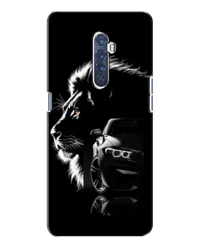 Чохол для OPPO Reno 2 з картинкою «BMW та лев»