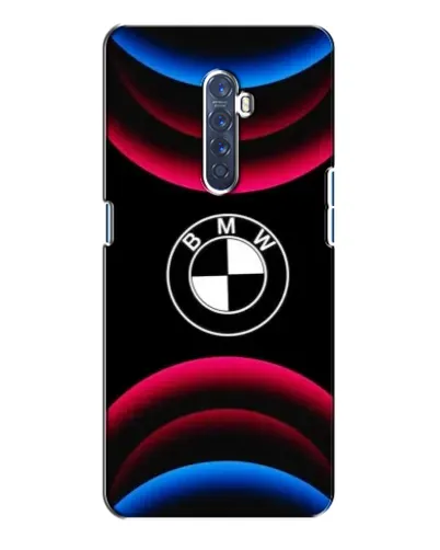 Чохол для OPPO Reno 2 з картинкою «Логотип BMW та неонові дуги»